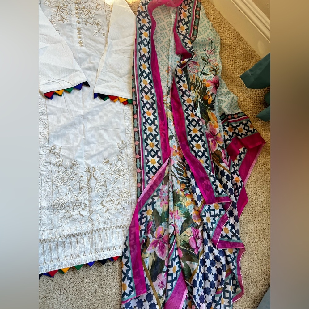 Beechtree brand 3 piece fully embroidered dress Indian Pakistani
